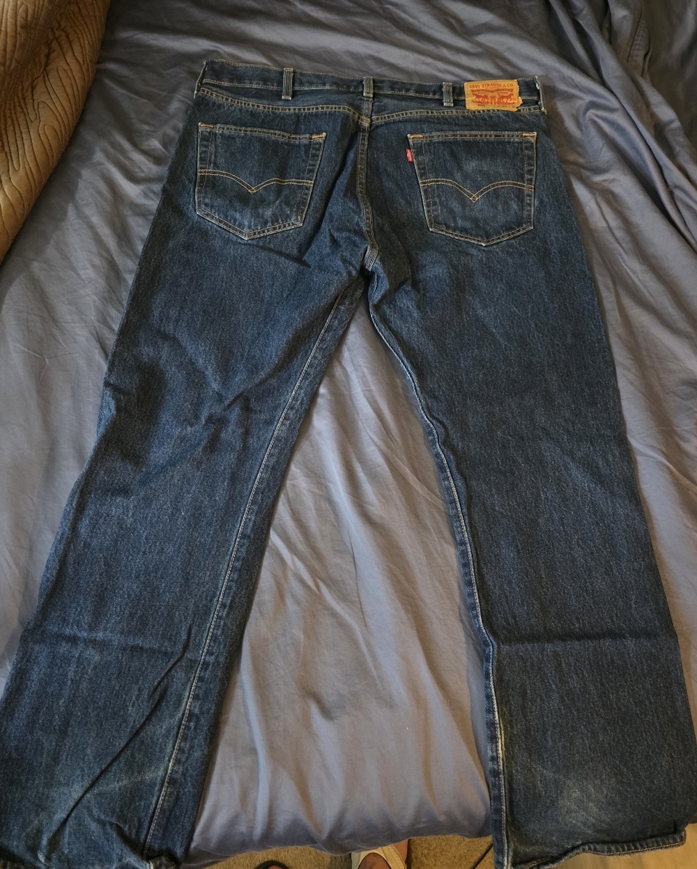Levi's Men's Button Fly Indigo Straight-Leg Jeans